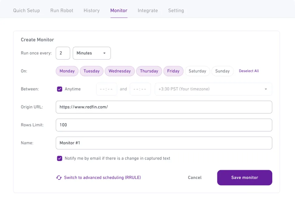 Dashboard mockup